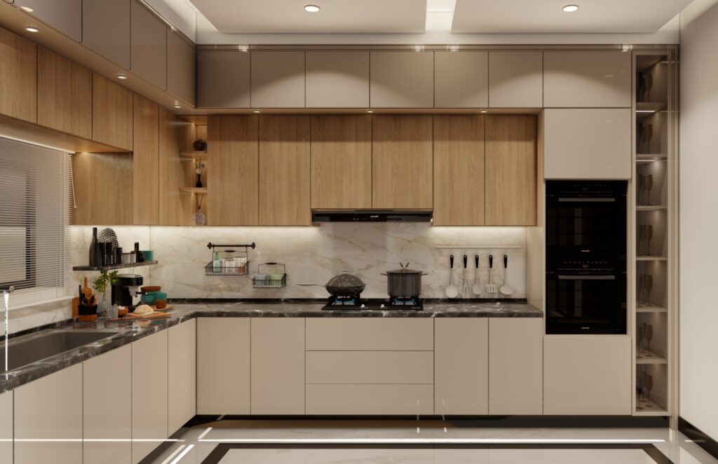 L-shaped Kitchen Cabinets