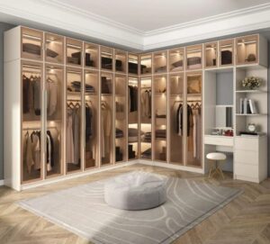 Wall in closets